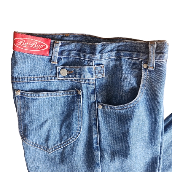 Vtg 80s 90s Be Bop High Rise Button Fly Jeans 100% Cotton USA Made Sz 9 (30×32) - Picture 4 of 15